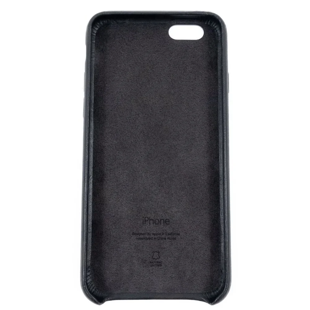NWT Official Apple iPhone 6s Leather Case Black
